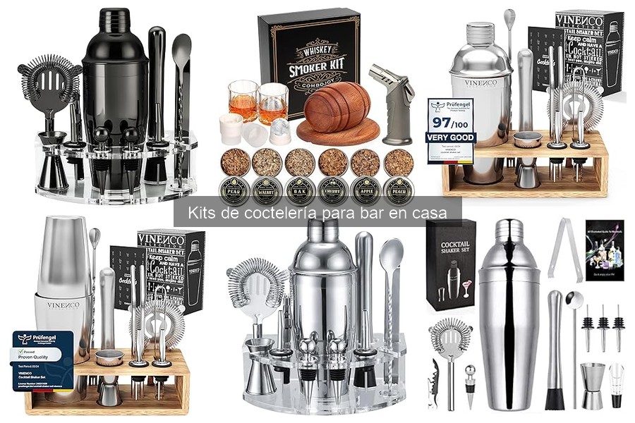 Tipos de kits de coctelería para un bar en casa