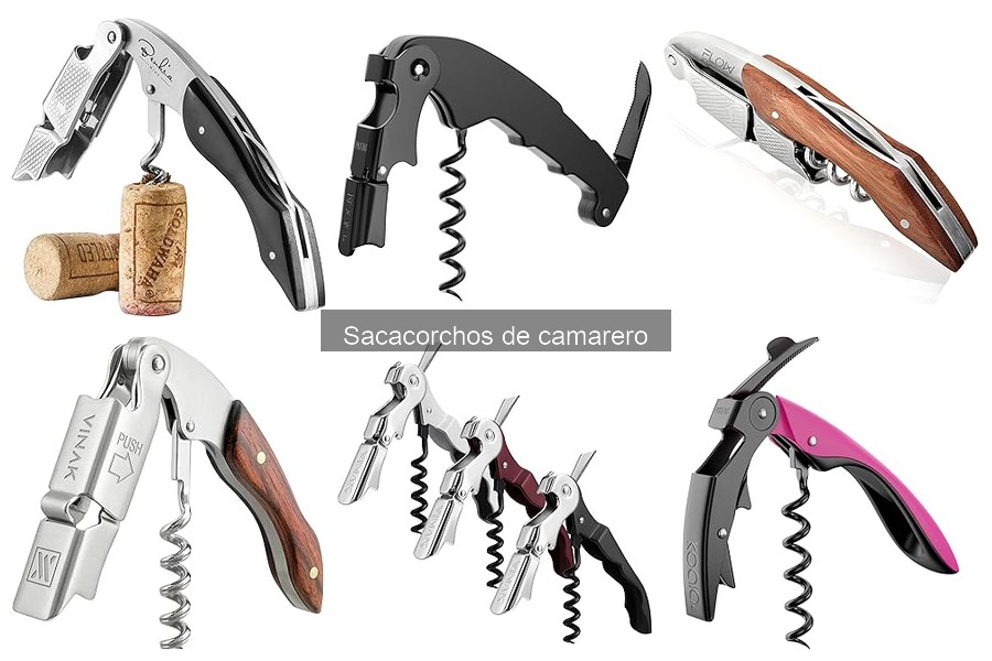 Tipos de sacacorchos y sus características esenciales