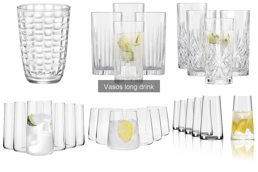 Tipos de vasos long drink y sus mejores usos