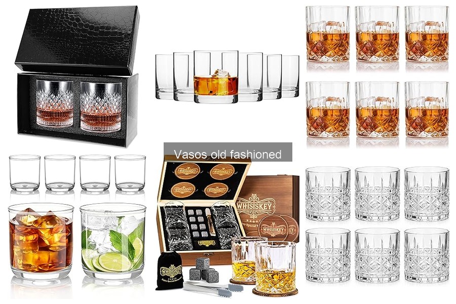 Tipos de vasos old fashioned: materiales y diseños