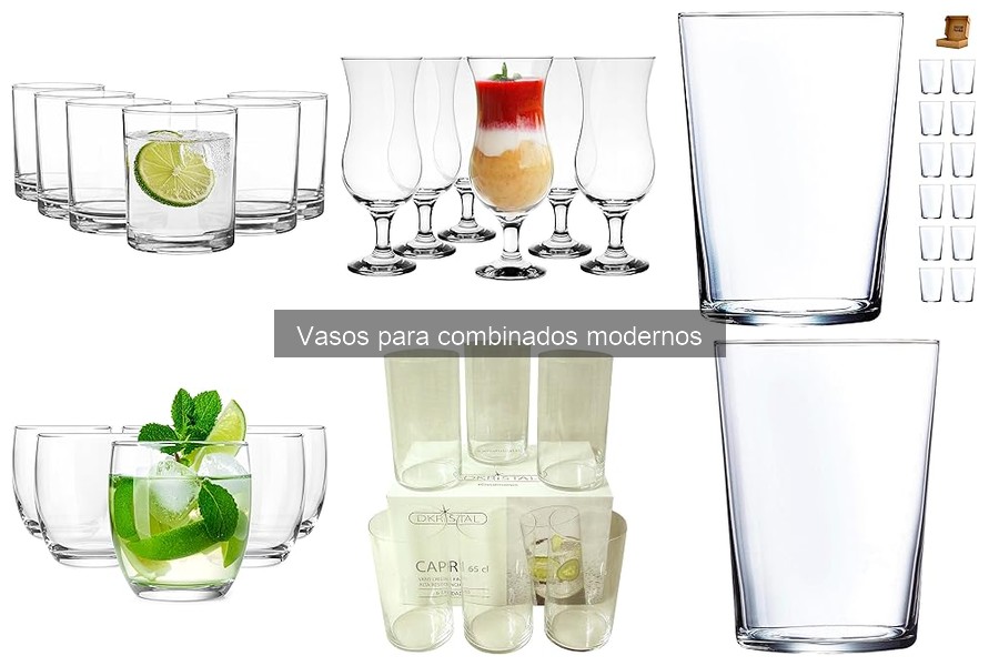 Tipos de vasos para combinados modernos: características y usos
