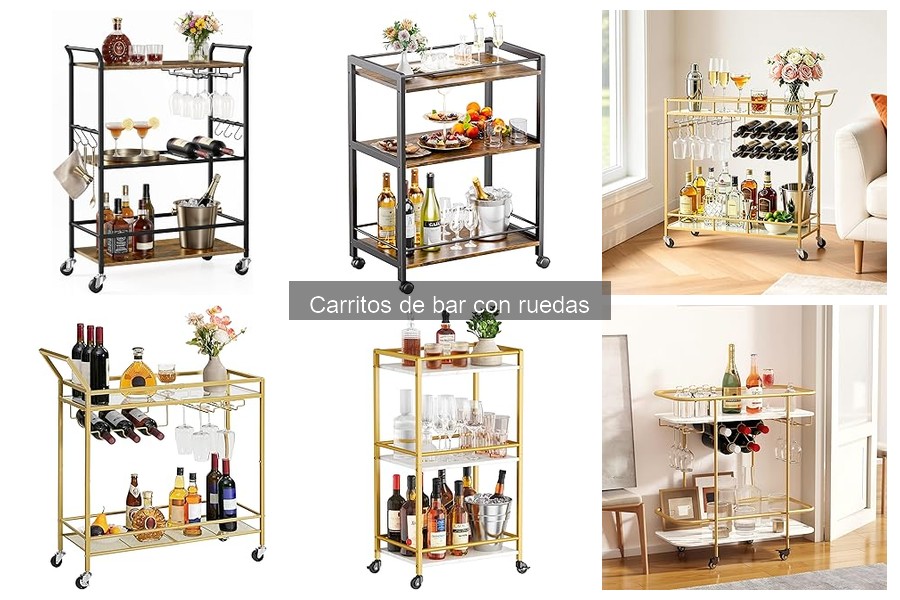 Todo sobre los carritos de bar con ruedas: guía completa