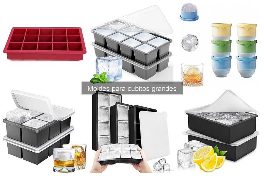 Uso correcto de moldes para cubitos grandes de hielo