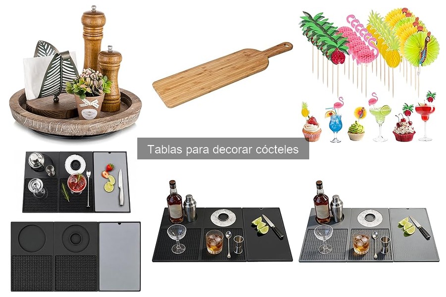 Uso Eficaz de Tablas para Decorar Cócteles en Casa