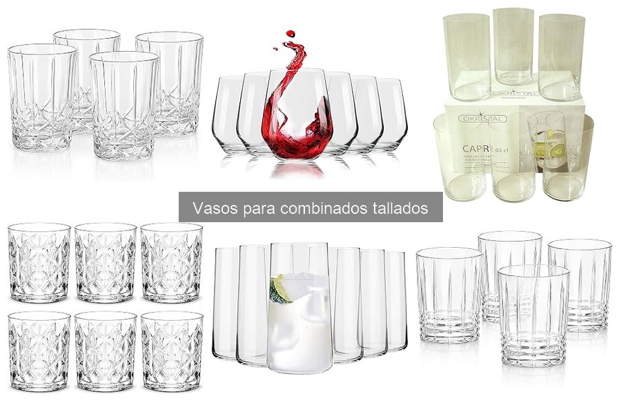 Usos creativos de los vasos para combinados tallados