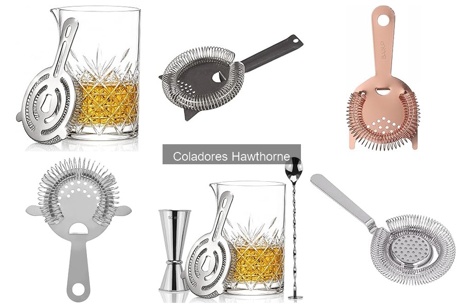 Usos creativos del colador Hawthorne en coctelería