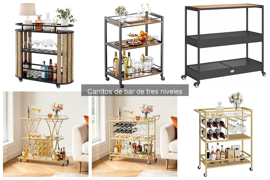 Ventajas de un Carrito de Bar de Tres Niveles en Casa