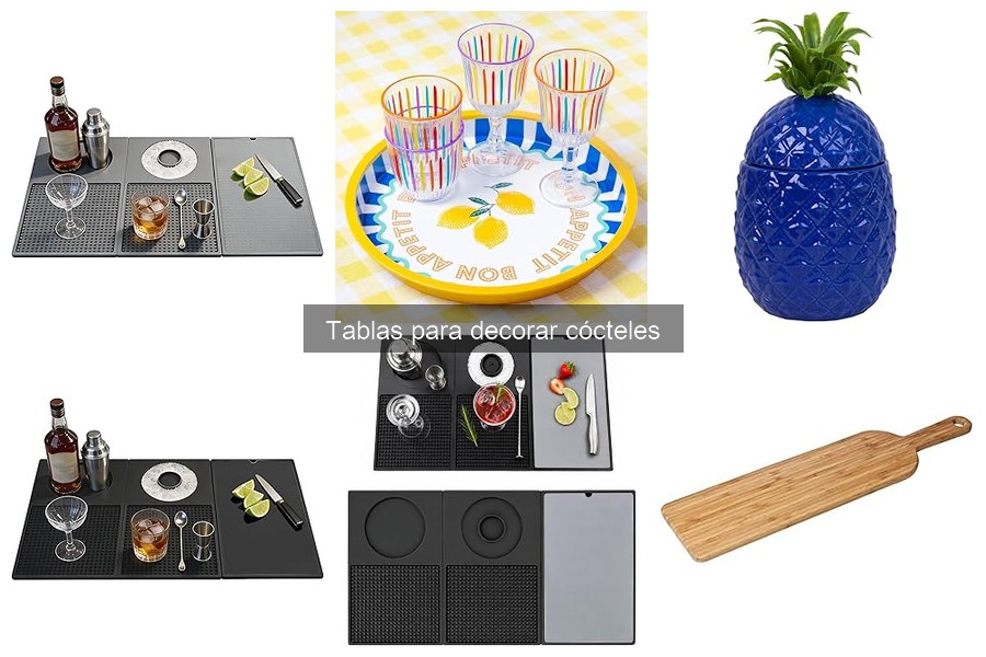 Ventajas de usar tablas decorativas para cócteles en casa