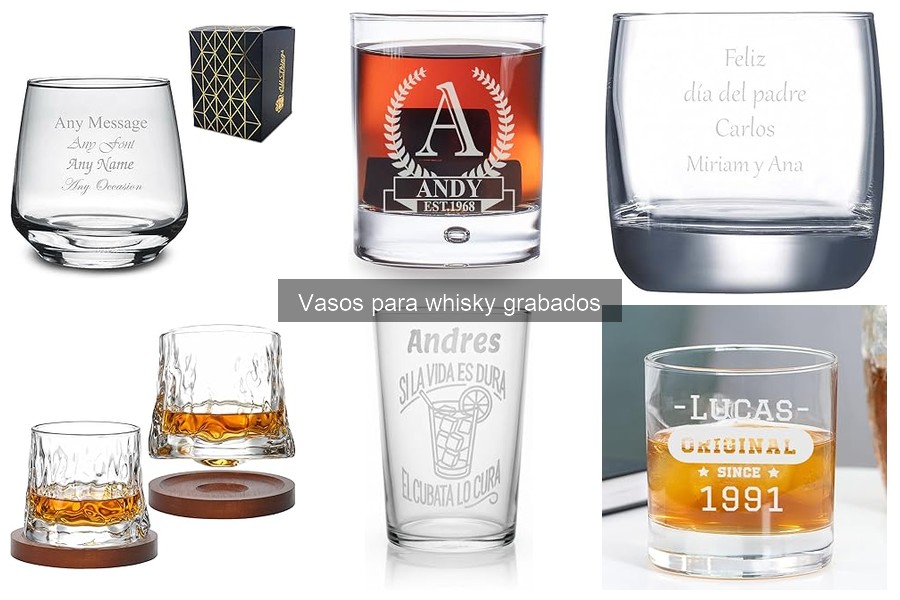 Ventajas de Usar Vasos Para Whisky Grabados en Casa
