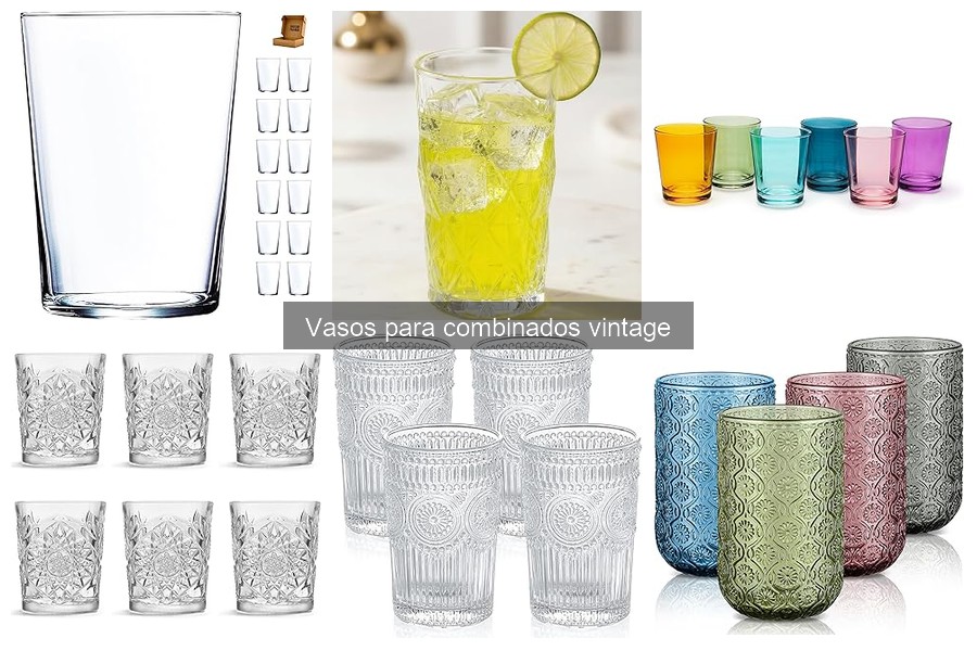 Ventajas de usar vasos vintage para cócteles en casa