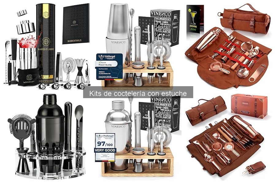 Ventajas del kit de coctelería con estuche para bar en casa