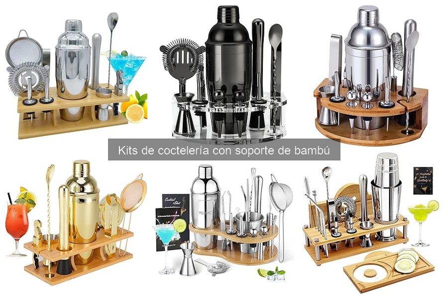 Ventajas del soporte de bambú en kits de coctelería