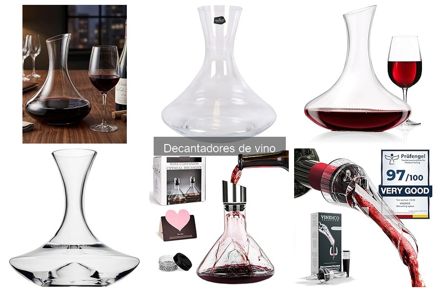 Ventajas y desventajas de decantadores de vidrio para vino